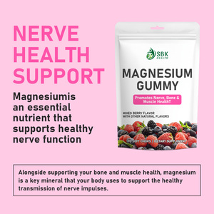 Best Seller Magnesium Gummies Nerve Bone Muscle Health Nervous System for Adults Promotes Promotes Nerve Health Gummies - Product Image 3