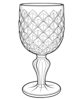 Ensemble de verrerie vintage vert émeraude, verre à vin gaufré rétro, gobelet et verre à eau pour la décoration de table de mariage