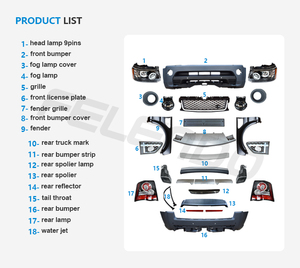 Felendo vendita calda parti auto lifting per <span class=keywords><strong>Range</strong></span> <span class=keywords><strong>Rover</strong></span> <span class=keywords><strong>Sport</strong></span> 2010 autobiografia L320 Body Kit <span class=keywords><strong>accessori</strong></span> - Product Image 3