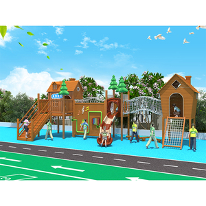 Sân chơi ngoài trời trượt gỗ thiết bị sân chơi ngoài trời bằng gỗ - Product Image 6