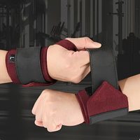 Sangles de poignet professionnelles pour la musculation, durables, ajustables, pour l'entraînement de force, avec logo personnalisé