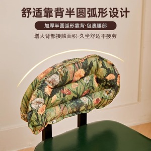 Retro Roller Stool With Casters Swivel <b>Backrest</b> Living Room Wheeled Stool Home Use Shoe Changing Seat - Product Image 4