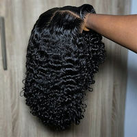 Perruques frontales sans colle de 8 pouces en cheveux humains, pré-épilées, prêtes à porter, cheveux vietnamiens, perruques de luxe bouclées profondes, dentelle pré-coupée birmane
