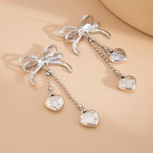 2025 nouvelles meilleures boucles d'oreilles pendantes à la mode pour femmes à la mode Simple luxe longue torsion goutte avec glands et cadeaux en pierre en alliage de cuivre - Product Image 5