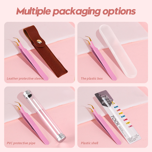 Nhíp Công Nghệ Mở Rộng Lông Mi Khối Lượng Nhãn Hiệu Riêng Chuyên Nghiệp Màu Hồng - Product Image 6