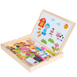 Venta caliente de madera de doble cara tablero de dibujo magnética para los niños - Product Image 3