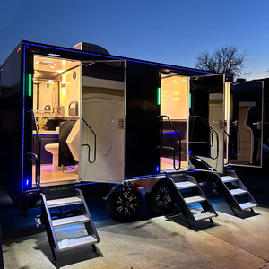 Remolque <span class=keywords><strong>de</strong></span> Baño Portátil <span class=keywords><strong>de</strong></span> 3 Cabinas, Cumple con la Normativa DOT, Remolque <span class=keywords><strong>de</strong></span> Baño <span class=keywords><strong>de</strong></span> <span class=keywords><strong>Lujo</strong></span> con Luces LED <span class=keywords><strong>para</strong></span> <span class=keywords><strong>Eventos</strong></span> al Aire Libre - Product Image 1