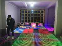 Panneau de sol de danse numérique TOP, lumières DJ portables, éclairage LED de piste de danse à effet miroir infini 3D, machines LED pour fêtes et mariages, en promotion