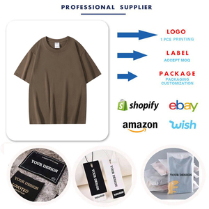 Camiseta 100% Algodón, Gruesa, 320 Gramos, Camiseta Informal para Hombre, Lisa, para Actividades al Aire Libre - Product Image 2