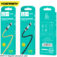 Top vendeur en forme de L 180 flexion 540 degrés Rotation câble de charge magnétique Mobile 3 en 1 chargeur de câble USB magnétique