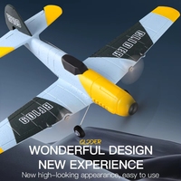 Avion RC Z61 2,4 GHz 3 canaux, planeur à voilure fixe 3 axes, modèle en mousse EPP, jouet piloté (BF109) inspiré de la Seconde Guerre mondiale allemande, avec batterie, pour amateurs et cadeaux