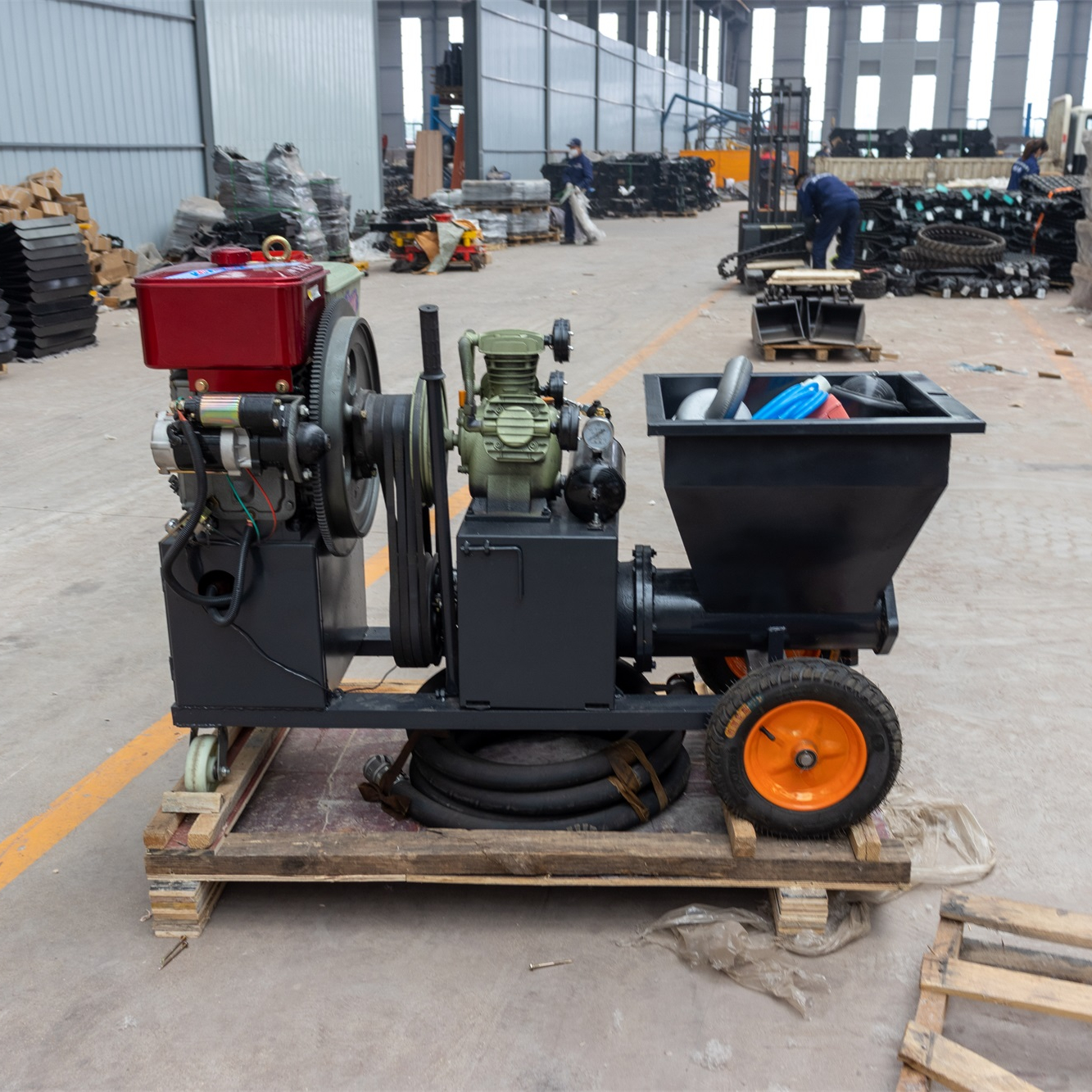 Заводская поставка, машина для распыления цементного раствора, Электрический Малогабаритный распылитель для экспорта строительного раствора, машина для распыления штукатурки