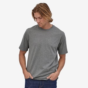 T-shirt en coton uni pour homme, manches courtes, col rond, coupe ample décontractée, à porter au quotidien - Product Image 5