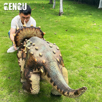 Robot dinosaure animatronique Triceratops |   Modèle de simulation réaliste grandeur nature pour exposition en parc ou musée