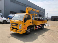 JMCFord Transita Truck CLW Mini-grue 2 tonnes à 3 sections, Plateforme de travail aérien, Hauteur de levage 7,6 m, Pompe de boîte de vitesses Zoomlion, Roulement