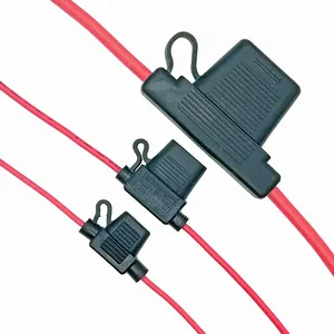 Portafusibles automotrices para coche, impermeable, 12AWG, 14AWG, 15A, 20A, 40AMP
