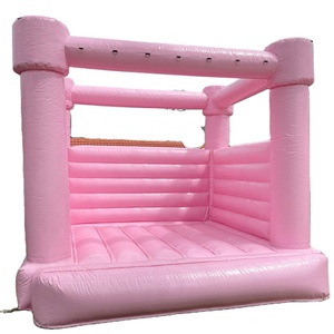 Buttafuori gonfiabili di salto bianchi gonfiabili di salto del castello rimbalzante della casa di rimbalzo <span class=keywords><strong>blu</strong></span> rosa pastello variopinta di Macaron da vendere - Product Image 1
