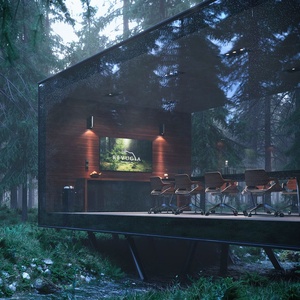 Magazzino nobile sostenibile creativo contenitore combinazione casa residenziale su ruote per bar negozio casa con bagno - Product Image 5