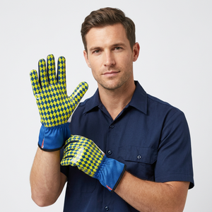 Proveedor ODM de Pakistán, Guantes de Carreras de Karting de Cuero Sintético Transpirables, Impermeables, con Protección UV, Dedos Completos, Alta Calidad, Personalizados - Product Image 1