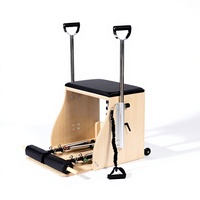 Chaise Wunda de Pilates professionnelle en bois d'érable avec poignées, pour studio commercial, chaise de stabilité, cordes de résistance à pédale fendue