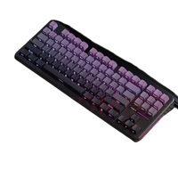 AULA F87 Keyboard Gaming Plastik Ergonomis Profesional Nirkabel dengan Lampu Latar RGB Baru 87 Tombol Kustom DIY Hot-Swap Plug
