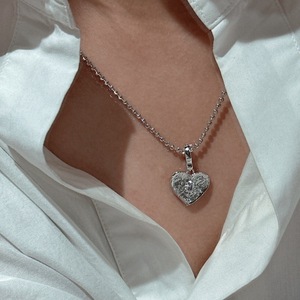 Pendentif en argent pur S925, style antique, texture étoile, style rétro européen américain, simple, style italien français, accessoires de charme - Product Image 2