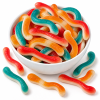 Bonbons Gommeux Personnalisés en Forme de Serpent Halal pour Enfants, Bonbons Végétaliens en Gros, Fournisseur Chinois de Bonbons Gommeux