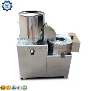 Manufacturer Commercial Stainless Steel Fruit Vegetable Peeler Slicer Potato Chips Making Peeling Cutting Machine