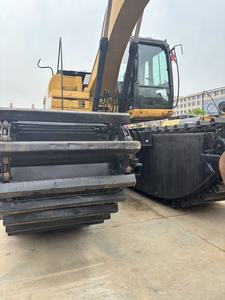 Excavatrice sur chenilles amphibie CAT 320d 20t d'occasion, couple de rotation SY245H 235kN, pelle hydraulique SR360 SR405HK. - Product Image 3