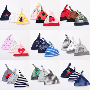 INS bébé Nouveau-Né coton chapeau 0-6 mois nouveau-né chapeau 100% coton garçons filles bébé <span class=keywords><strong>naissance</strong></span> noué bébé <span class=keywords><strong>bonnet</strong></span> chapeaux - Product Image 6