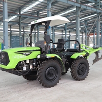 Huili H504 полноприводный самосвал 50Hp, колесный компактный трактор, машина 4X4, маленький сельскохозяйственный мини-трактор