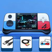 Console de jeu portable rétro G9, 666 jeux d'arcade classiques en un, écran haute résolution de 3,0 pouces, sortie TV et prise en charge de deux manettes
