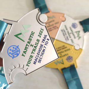 Wholesale Cheap High Quality Customized Souvenir Puzzle Sports <strong>Medal</strong> 3d Award Metal <strong>Medal</strong> With Ribbon - Product Image 2