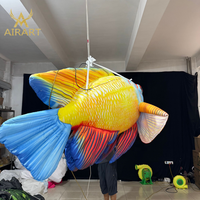 Beau ballon de poisson de corail gonflable coloré pour la décoration de festival de musique d'exposition d'art