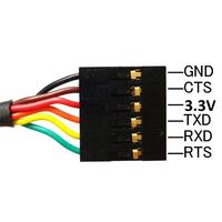 Câble convertisseur série USB vers TTL 232R FTDI 3.3V 5V TTL-232R-5V-WE puce FTDI Câble série USB vers 5V TTL UART pour la programmation