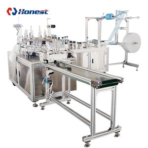 Sepenuhnya Otomatis Non Woven Folded Bedah Sekali Pakai 3 Ply Medical Face <span class=keywords><strong>Mask</strong></span> Membuat Mesin - Product Image 2