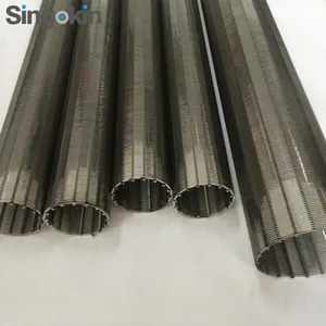 continuous wire wrap welded wedge wire screen johnson pipes filter supplier