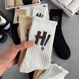 Women's Autumn Mid Calf Slouch <b>Socks</b> Solid Color Lettering Seamless Casual <b>Socks</b> For Maternity And Everyday Wear - Product Image 2