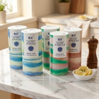 Boîtes rigides cylindriques en carton pour aliments, salières avec couvercle et finition vernie brillante – Offre Spéciale