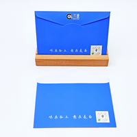 Personnalisable Blanc Recyclé Kraft Carton Durable Carré Enveloppe Pliable Mini Taille pour Cadeau Portefeuille Emballage et Paquet Rouge
