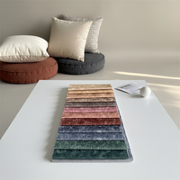 Tissu en velours brûlé de luxe résistant à l'eau imprimé sur mesure 100 % polyester pour canapé, mobilier de maison, textiles et rideaux pour filles