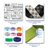 Imprimante à ruban polyvalente FULIYIN 602TX pour étiquettes de fleuriste, rubans d'emballage cadeau, cartes de membre, lanières, machine de sublimation