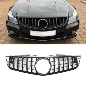 Parrilla Delantera Decorativa Estilo GT para Mercedes Benz Clase SL R230 2010-2012, Rejilla de Parachoques, Accesorios Exteriores - Product Image 2