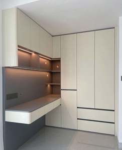 Armario blanco moderno Walk in Closet con 2 puertas Gabinete de almacenamiento de ropa funcional para dormitorio o apartamento - Product Image 5