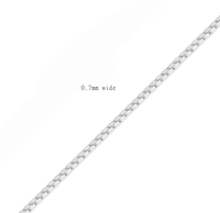Boîte en métal éternel 14K, bijoux pour boîte en or blanc, Piercing, chaîne