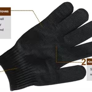 Gants de travail de sécurité anti-coupure industriels texturés en HPPE Ruijunhong, vente en gros directe usine, 26 cm, pour usage personnel en cuisine - Product Image 4