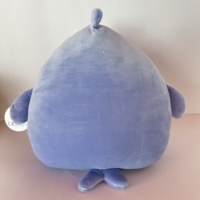 Coussin décoratif en peluche coton Kawaii de haute qualité en forme de requin, rembourrage en coton PP, taille et couleur personnalisables, unisexe, décoration intérieure pour enfants