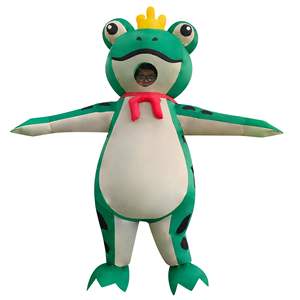 वयस्कों के लिए मजेदार मेंढक इंफ्लेटेबल-वाटरप्रूफ पॉलिएस्टर कपड़े यूनिसेक्स जन्मदिन और हेलोलीन - Product Image 2