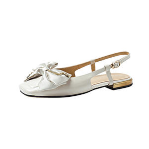 कारखाने प्रत्यक्ष थोक वर्ग सिर धनुष सैंडल लो हील्स फ्लैट जूते महिलाएं - Product Image 5