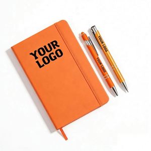 Manufacturer Wholesale Logo Pu Leather Strap Notebook Lined Creativity Office <b>Notepad</b> for Retail Promo Business Gift - Product Image 1